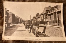 1918 RPPC West Banks, Sleaford Lincs w/ People Photo Postcard
