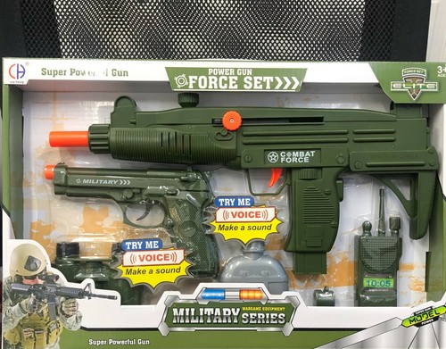 Military force set gun click - set,