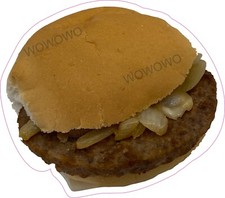 Catering van unit sticker Burger & onions trailer decal hot food mobile sticker