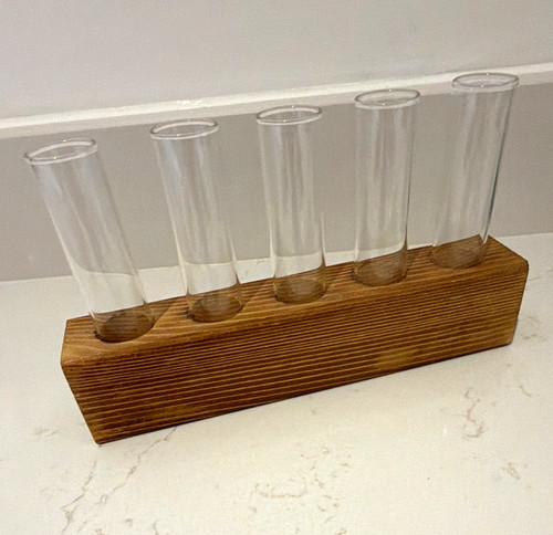 Glass cylinder bud vase set - cylinder,