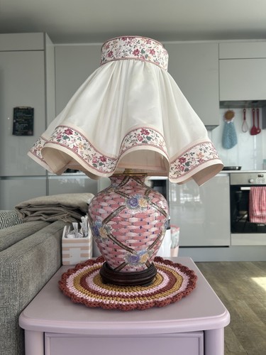Pink and cream - bedside, table