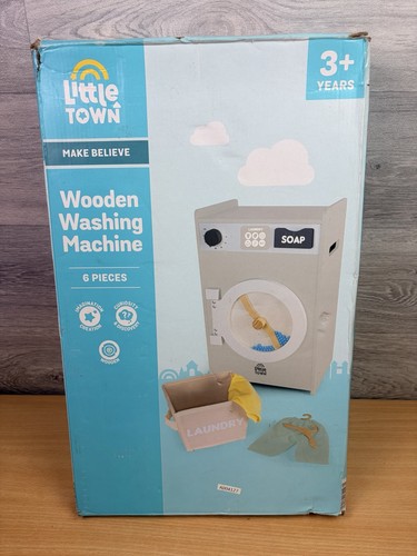 Little town wooden washing - little,
