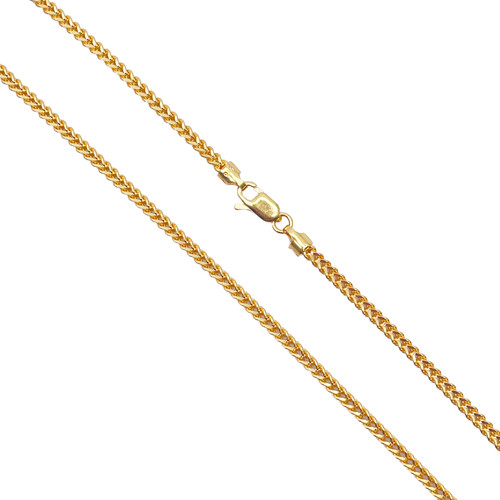 22ct yellow gold solid foxtail - yellow,
