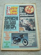MotorCycle News 30/04/80 No.1274 Benelli 654 Ducati MHR Jaw CZ Mustang Hailwood