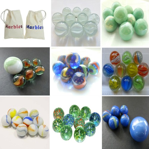 Glass marbles various - glass,