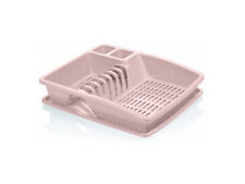 38cm Plastic Cutlery Plate Washing Bowl Dish Drainer With Tray Kitchen Sink Rack