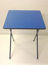 BLUE Exam Table Folding Desk Class Room Computer Study Laptop Home work Table