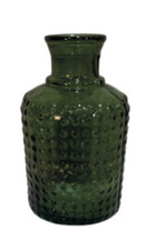 Green Coloured Glass Vase