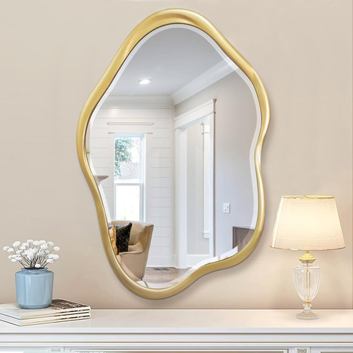 Gold asymmetrical x36 - asymmetrical, 24"x36"