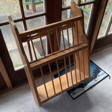 Vintage Pine Plate Rack -