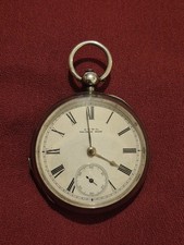 Vintage Waltham Pocket Watch Open Face. Hallmarked Silver. 