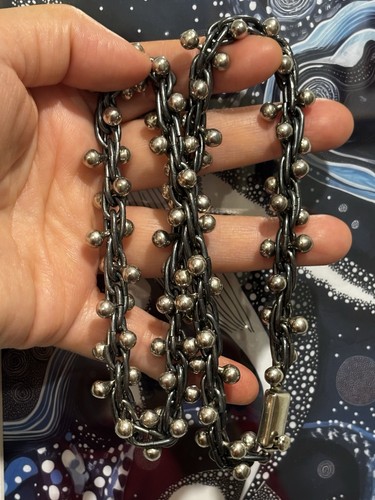 Peppercorn silver necklace - ts,