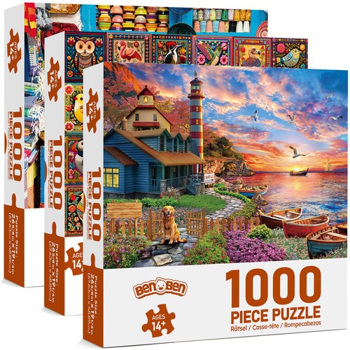 Pack 1000 pieces jigsaw - 1000,