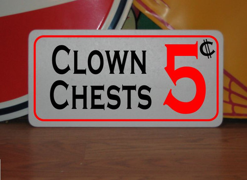 Clown chests cents metal - clown,