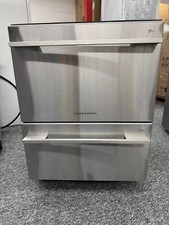 UNUSED Fisher & Paykel DD60DDFHX9 double drawer dishwasher silver BR2299