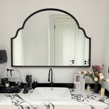 Industrial Metal Window Style Windowpane Glass Mirror Window Pane Mirror Wall