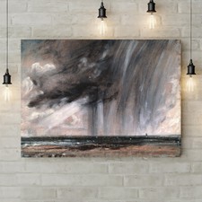 Seascape Study With Rain Cloud
