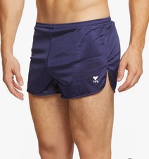 NEW NWT MENS TYR SWIM DRAG RESISTANCE SUIT SHORTS SWIMSUIT %100 NYLON LINED BLUE