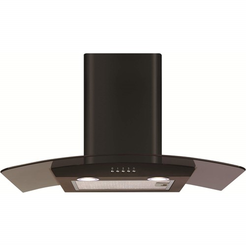 Cda ecp72bl 70cm black - black, glass