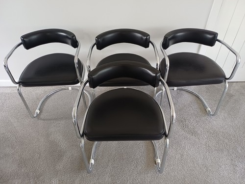 Four vintage chrome cantilever - four,
