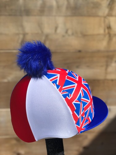 Riding hat silk union jack - riding,