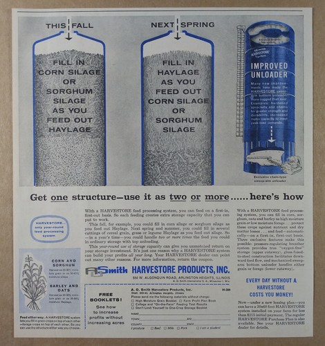1963 harvestore feed - harvestore,