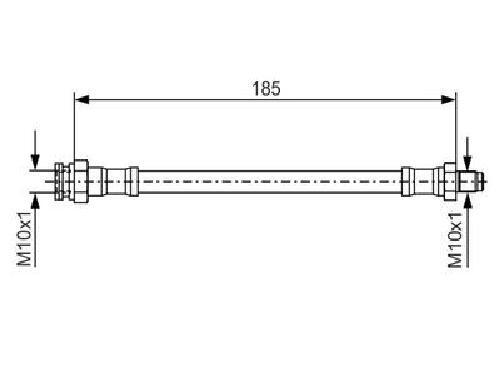 Bosch brake hose 987 476 - 987,