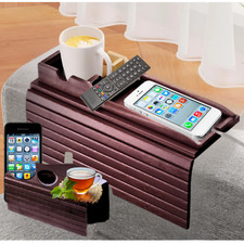 Wooden Bamboo Sofa Arm Tray