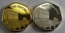 Pair of THE CRUCIBLE Commemoratives. 24ct Gold. Silver. Albums/Filler 2019