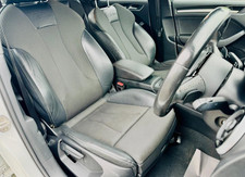 GENUINE 13-19 AUDI A3 8V SALOON S LINE HALF LEATHER INTERIOR FRONT & REAR SEATS
