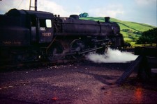 Original KODACHROME 35mm Rail Slide: TEBAY: STEAM: 75037: 1967