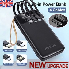 900000mAh 4 USB Power Bank Fast Charger Battery Pack Portable for Mobile Phone