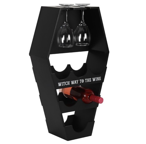 Coffin shaped black wooden - coffin,