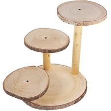 Wood Rustic Cake Stand Stands