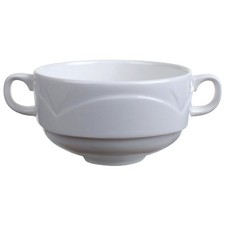 Steelite Bianco Handled Soup