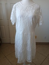 MSLG Womens Dress Cream Ivory