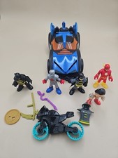 Imaginext Batman Car, Vehicle, Figures Bundle Set See Pics