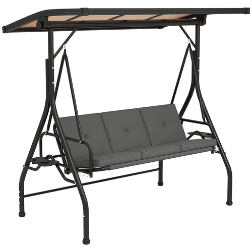 Outsunny seater garden swing - outsunny, 3