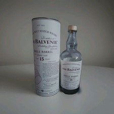 The Balvenie Single Barrel Aged 15 Years Old Scotch Whisky Empty Bottle
