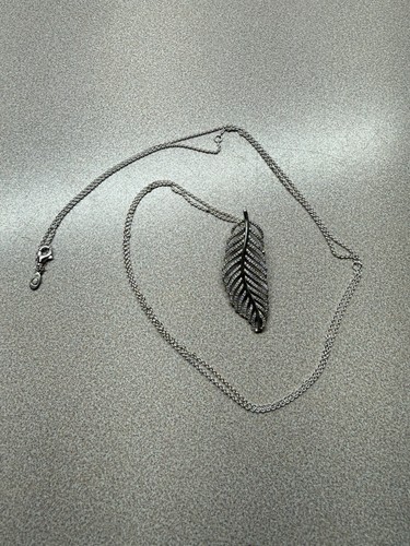 Silver pandora feather - silver,