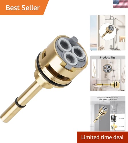 Brass way diverter - brass, cartridge