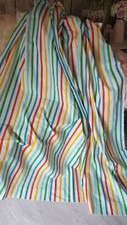 Large piece candy stripe/deckchair stripe polycotton fabric 66"x68"