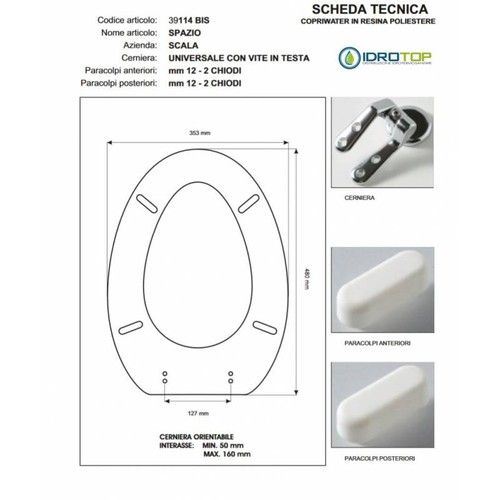 Spazio champagne soft close - spazio,