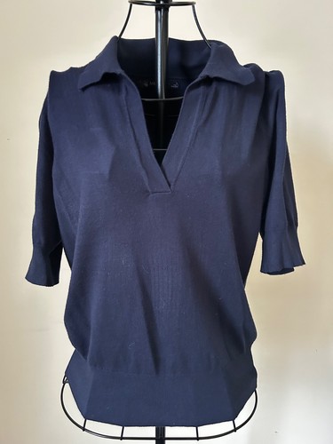 Collared shirt sleeve top - collared,