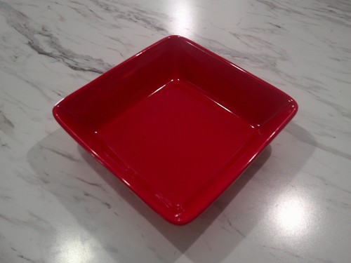 Red square signature baking - red,