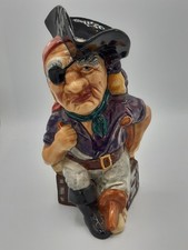 LONG JOHN SILVER CHARACTER TOBY JUG VINTAGE STAFFORDSHIRE SHORTER & SON ENGLAND