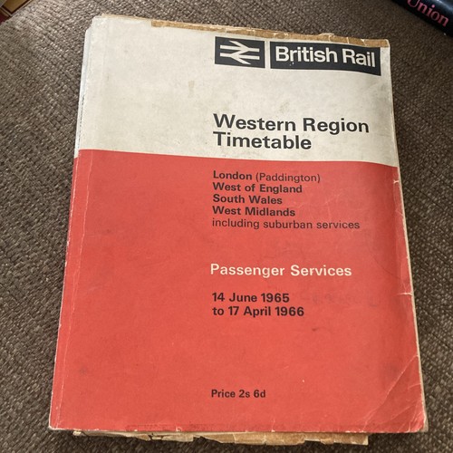 Railway passenger timetable - railway, br