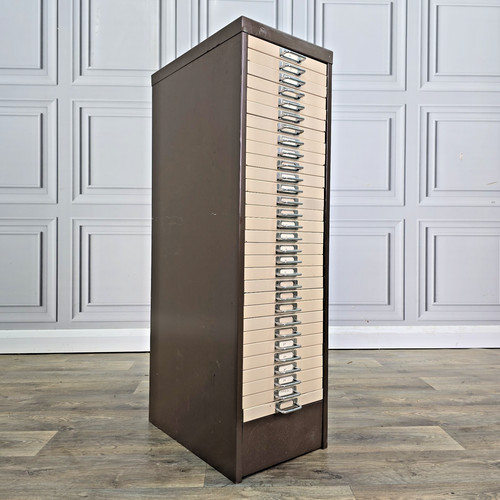 Vintage metal filing - filing, cabinet
