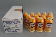 12 SEALED SPOOLS MARATHON VISCOSE RAYON 1000M COL NO 1188 - EMBROIDERY THREAD ?
