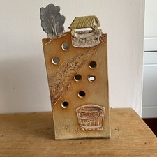 Decorative studio pottery vase - studio,